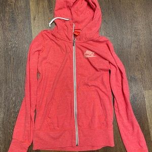 Lightweight pink Nike hoodie size M